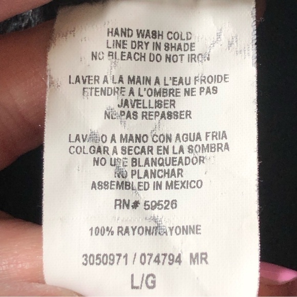 Becca Gauzy Rayon Beach Cover Up Pants Open Leg Large Black - Picture 5 of 11